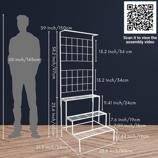 Earthly Bloom Plant Stands for Outdoor Balcony, Flower Pot Stand