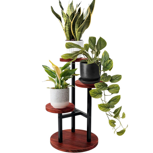 Dandelion Tall Metal 3-Tier Plant Stand Shelf Holder Display Rack