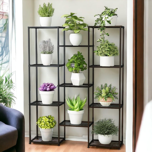 Everbloom Plantica Shelf Plant Stands for Outdoor Balcony, Flower Pot Stand for Indoor Plants