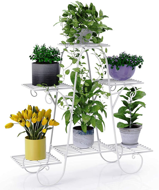 Kalani 6 Tier Plant Stands for Indoors and Outdoors, Flower Pot