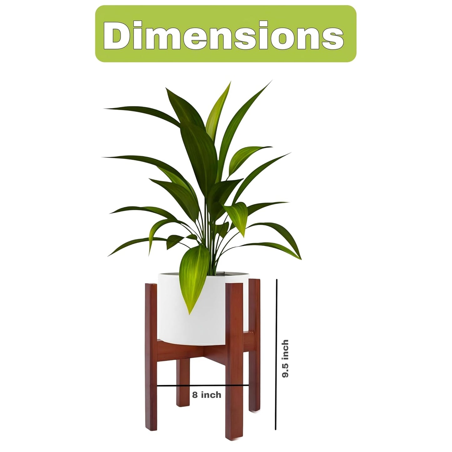 Dandelion Wooden Multipurpose Plant Stand Patio Indoor-Corner Plant Holder Pot Stand