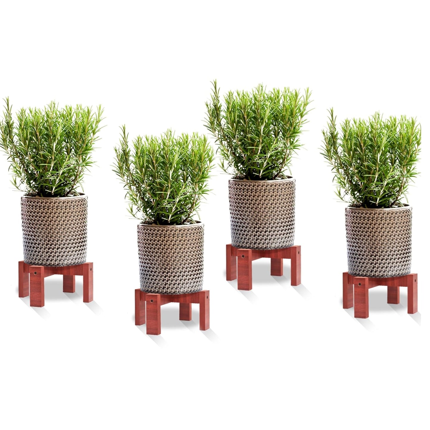 Dime Store Wooden Balcony Garden Plant Stand