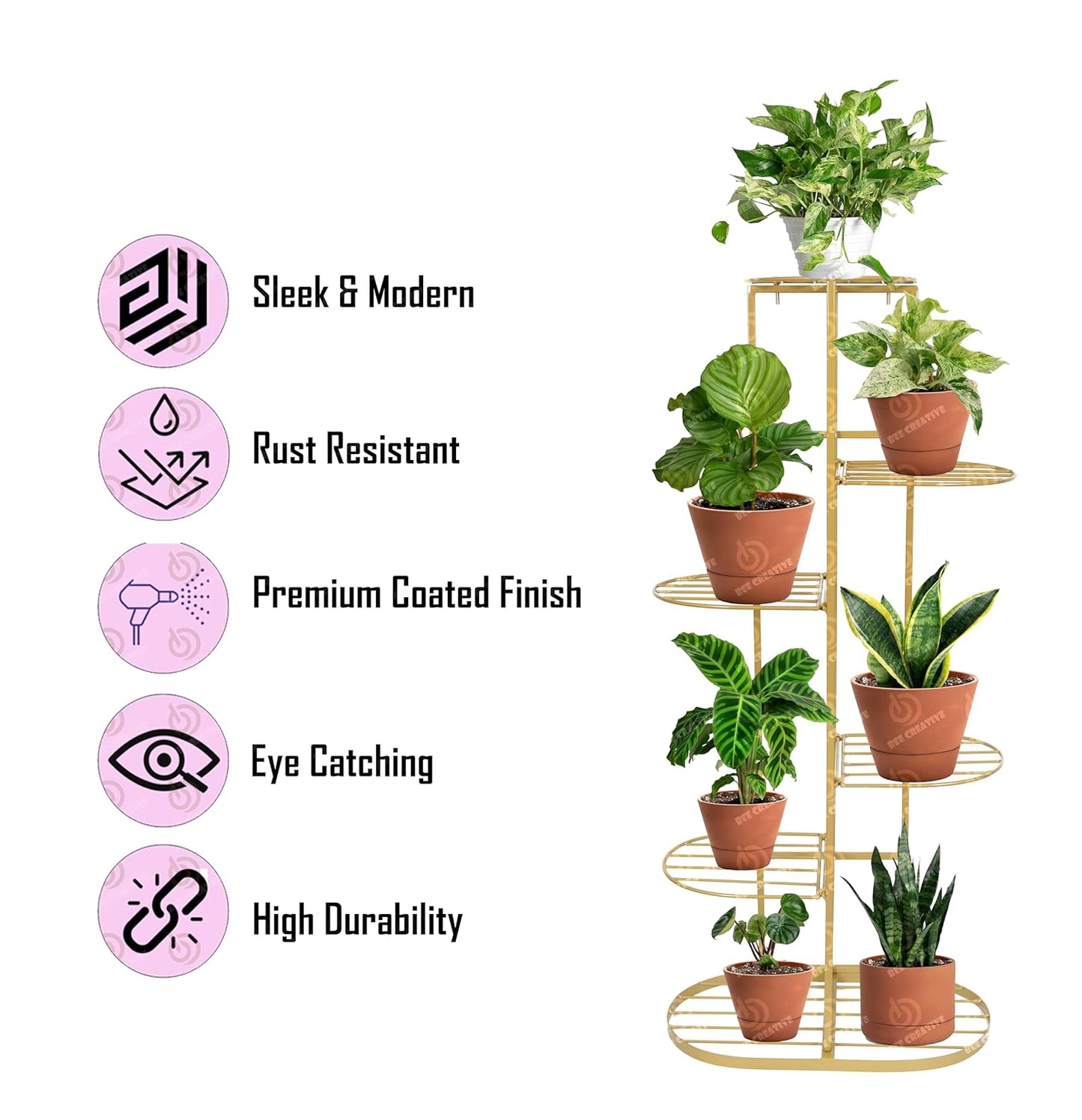 Botanica Creative Multi-Tiered Metal Flower Pot Stand