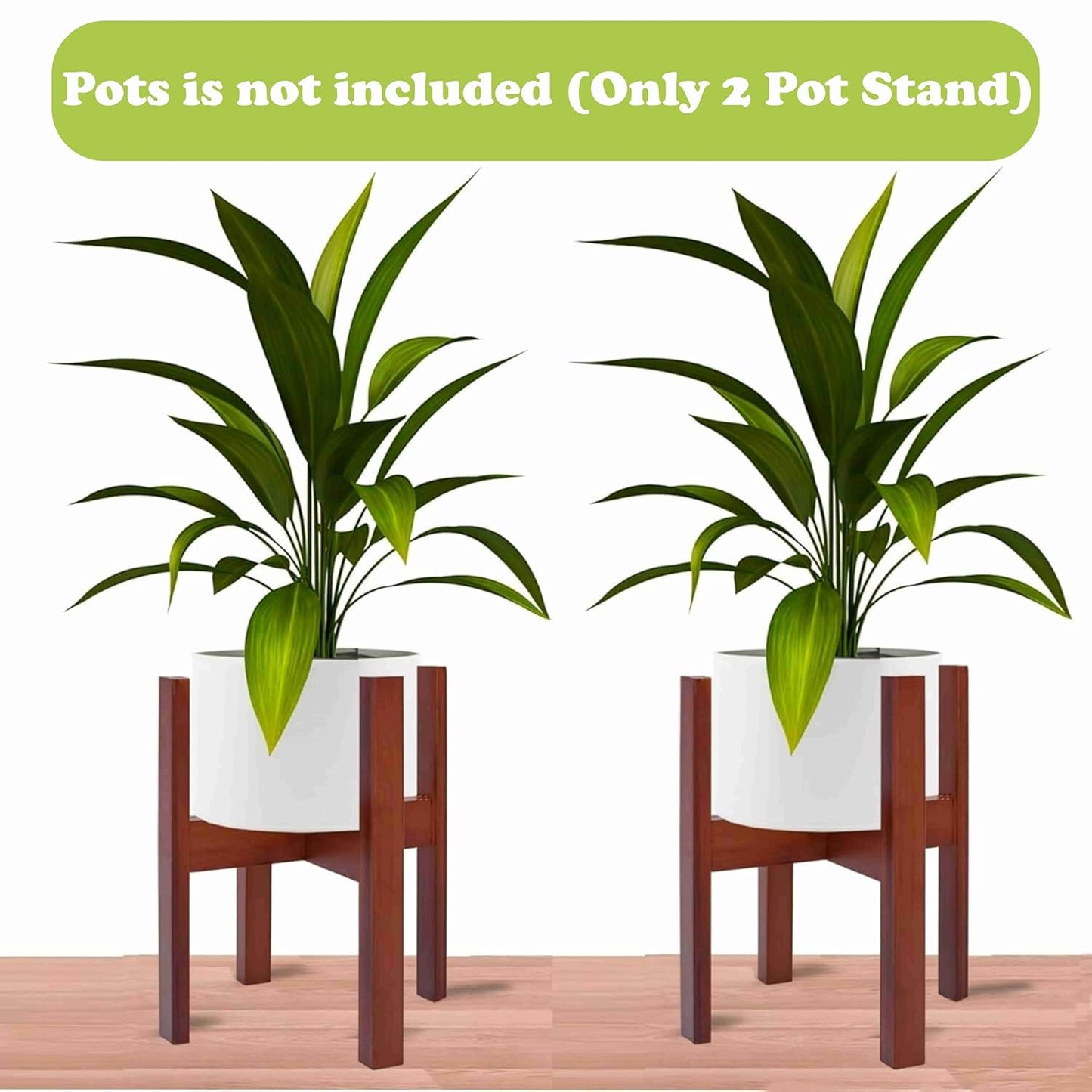 Dandelion Wooden Multipurpose Plant Stand Patio Indoor-Corner Plant Holder Pot Stand