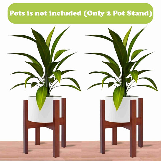 Dandelion Wooden Multipurpose Plant Stand Patio Indoor-Corner Plant Holder Pot Stand