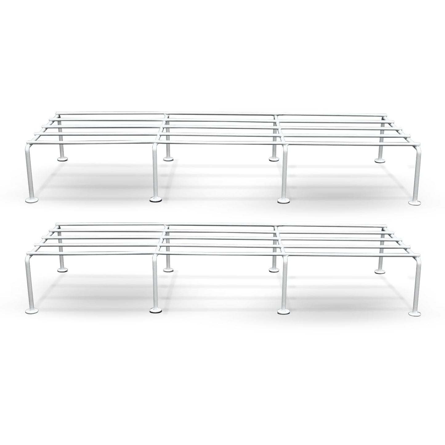 Blossom & Bloom Premium Rectangular Anti-Rust Metal Plant Stand Set (Pack of 2)