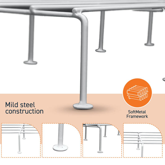 Blossom & Bloom Premium Rectangular Anti-Rust Metal Plant Stand Set (Pack of 2)
