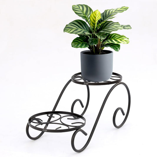 Upland Twinset Stand for Plants Decorative Iron Planter Stand for Potted Plants